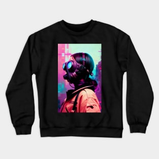 Abstract Cyberpunk Girl Crewneck Sweatshirt